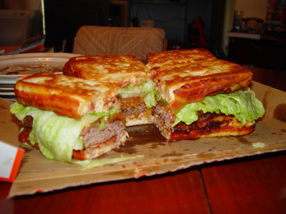 终极汉堡披萨双享堡