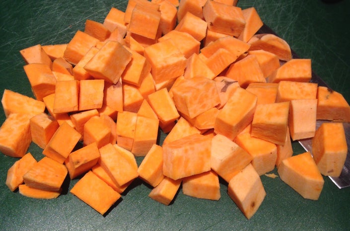 Boil the Sweet Potatoes