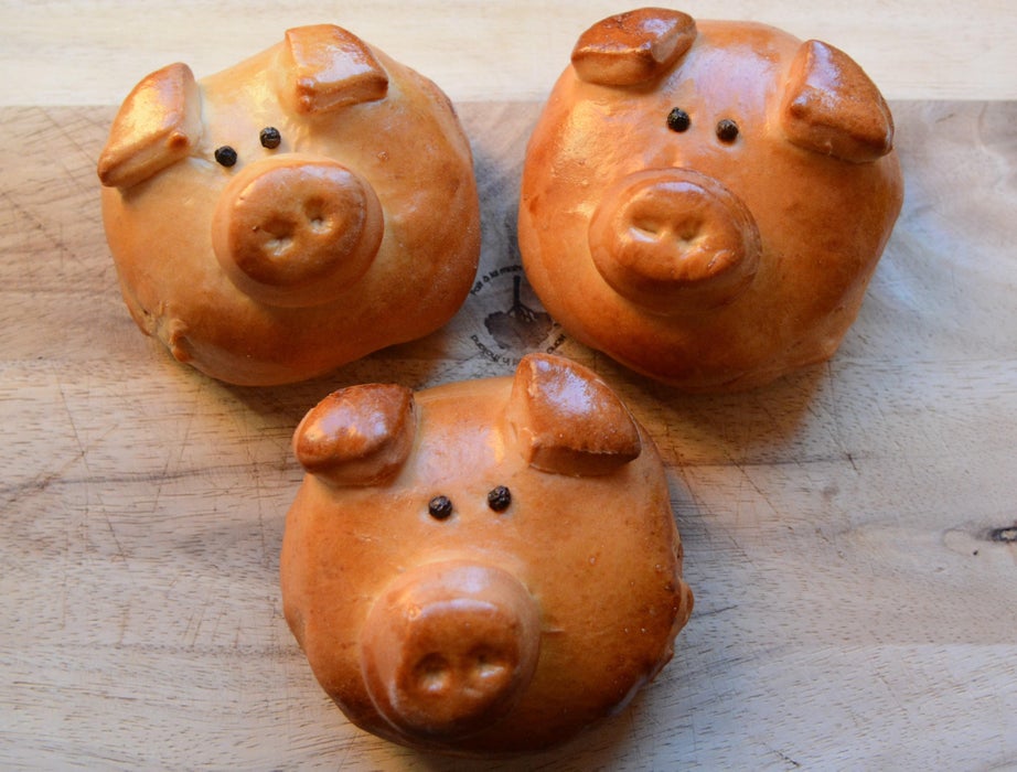 甜味小猪面包配Nutella馅