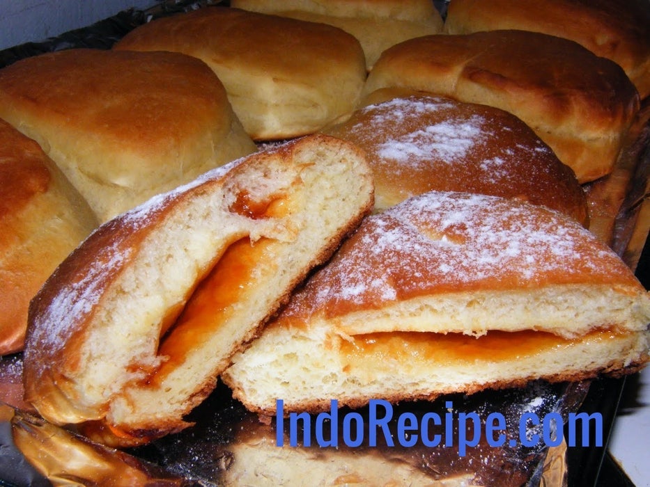 传统烘焙玫瑰果酱甜甜圈