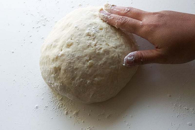 揉成光滑面团