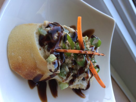 香醋釉金枪鱼脆饼