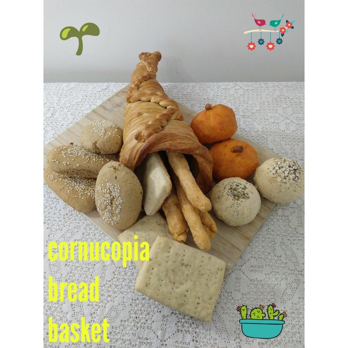感恩节（素食）面包丰收篮拼盘