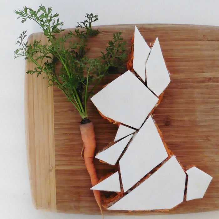 几何兔子胡萝卜蛋糕