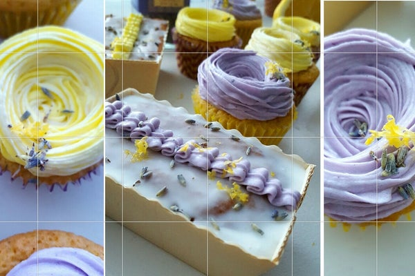 柠檬薰衣草杯子蛋糕