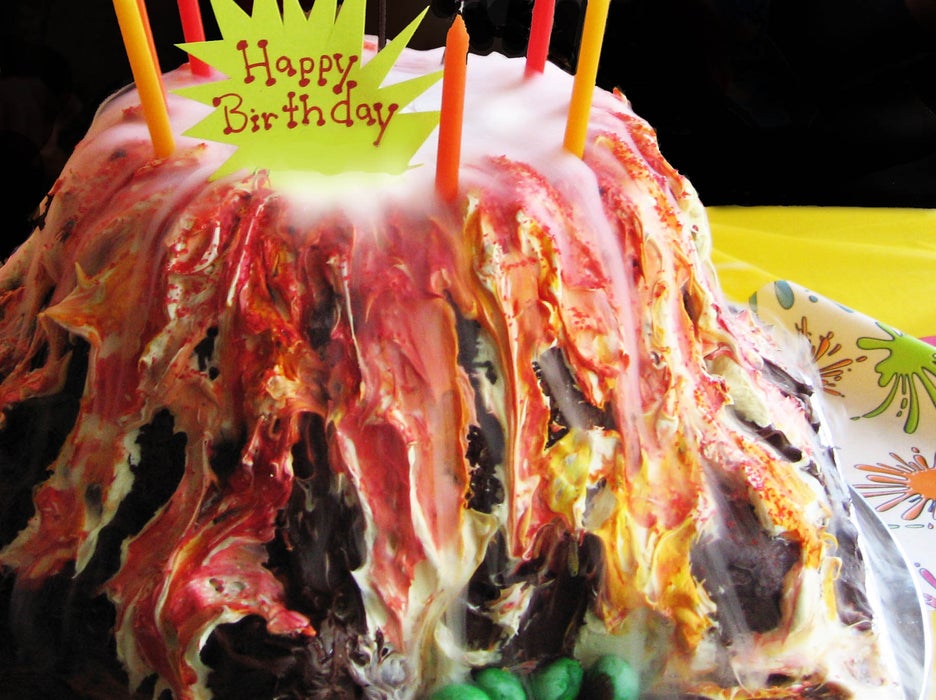 真正冒烟的火山蛋糕！