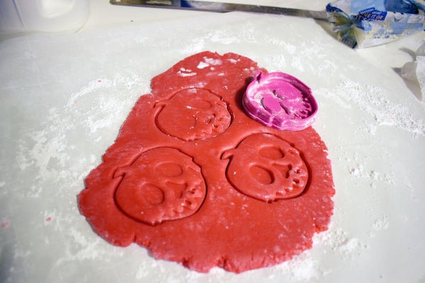 准备：切割饼干