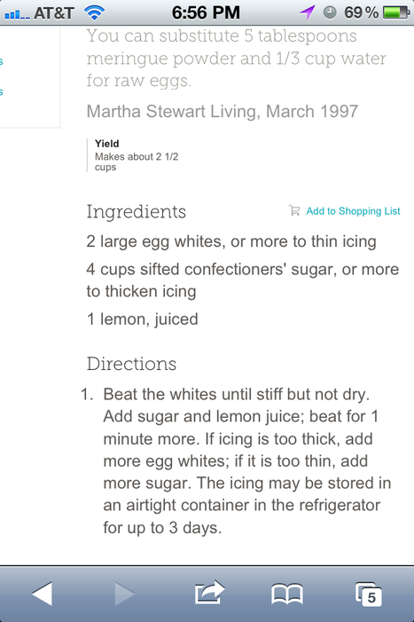 Recipes That I Used.