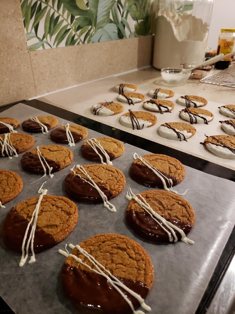 制作巧克力条纹