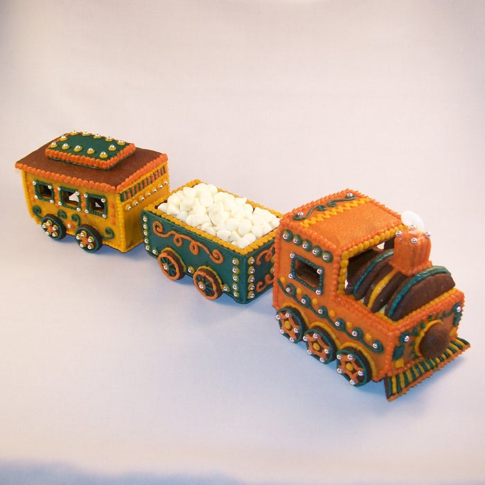 Moving Gingerbread Train Cookie