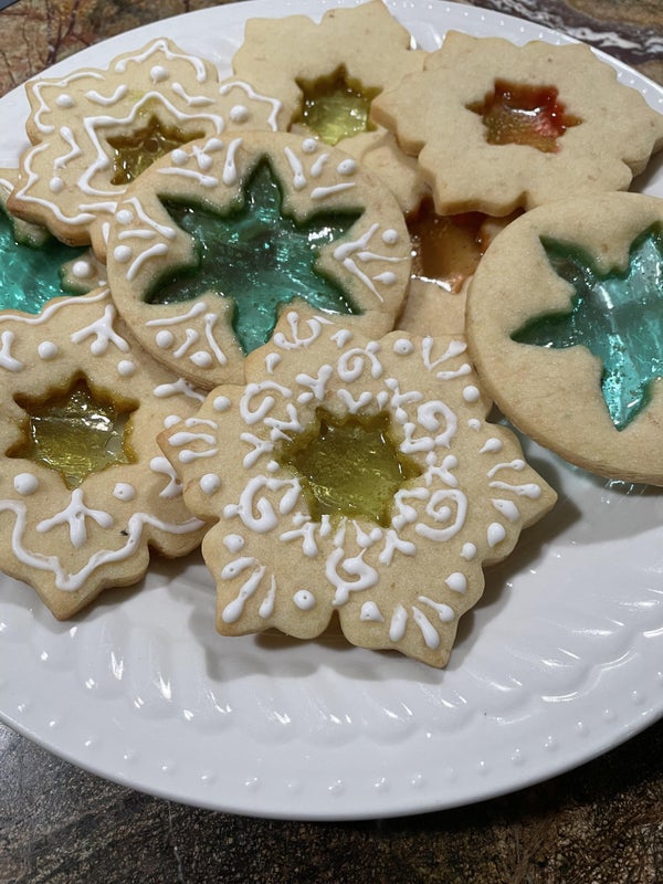 彩色玻璃糖饼干