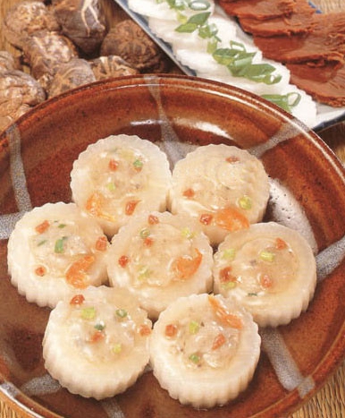 香荽鱼松酿银萝