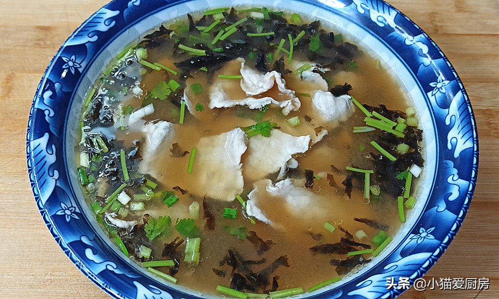 韭菜肉片汤