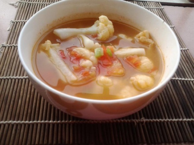 粟米菜花汤