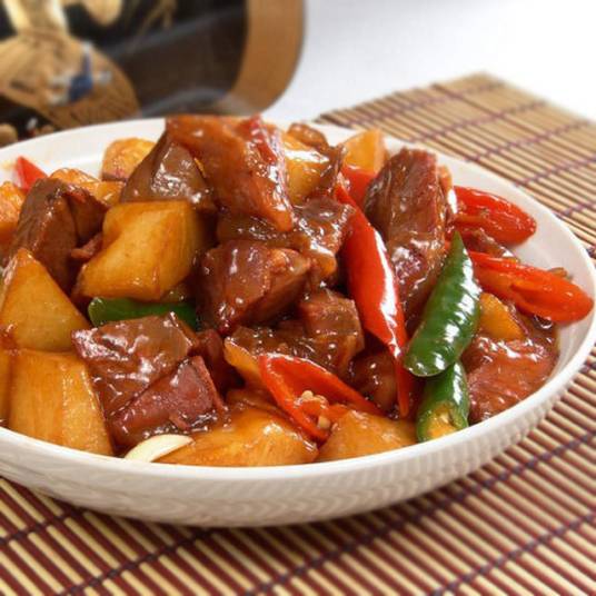 青蔬烩肉粽