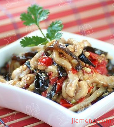 炉鸭丝炒冬笋丝