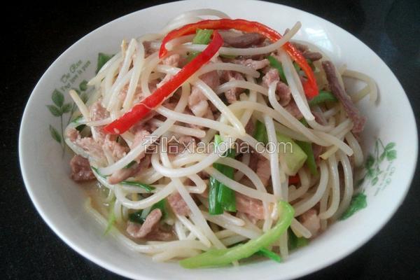 糊辣银芽肉丝