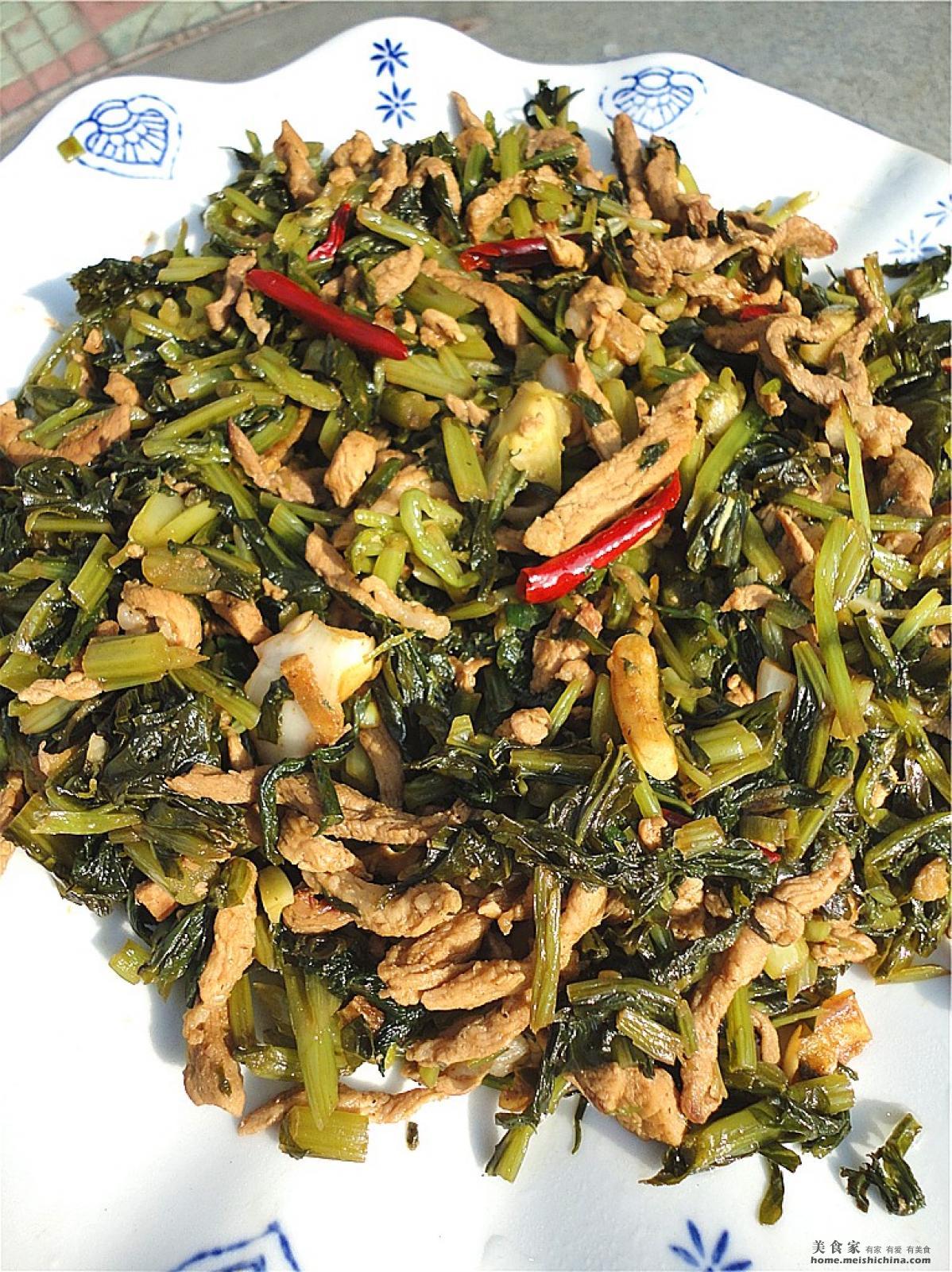 雪菜肉丝