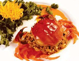 菊花对蟹