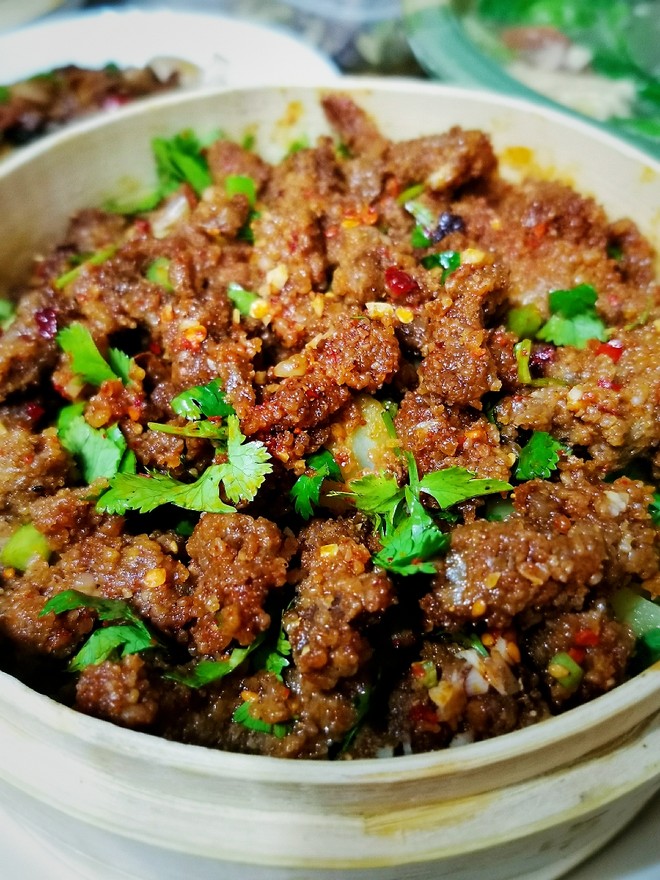 小笼粉蒸牛肉