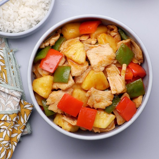 凤梨咖喱鸡