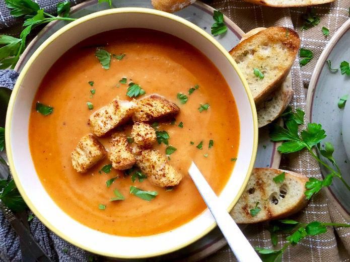 奶油牛肉丁番茄汤